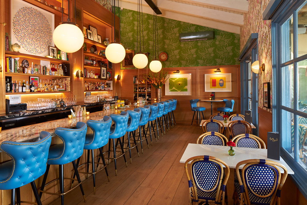 Bar and dining room interior, San Diego restaurant photography