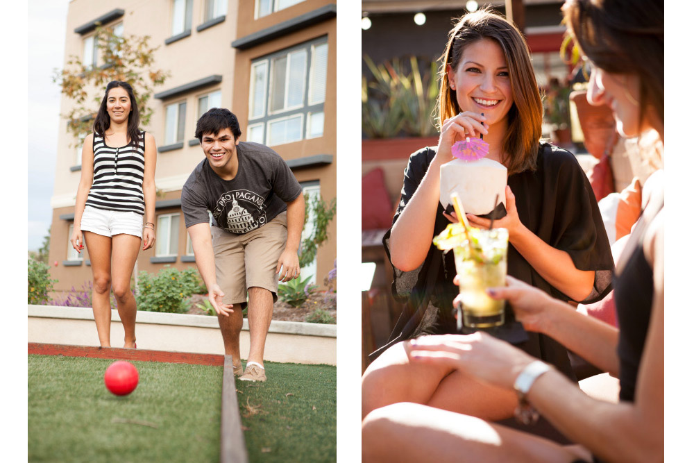 lifestyle photos bocce ball and hospitality