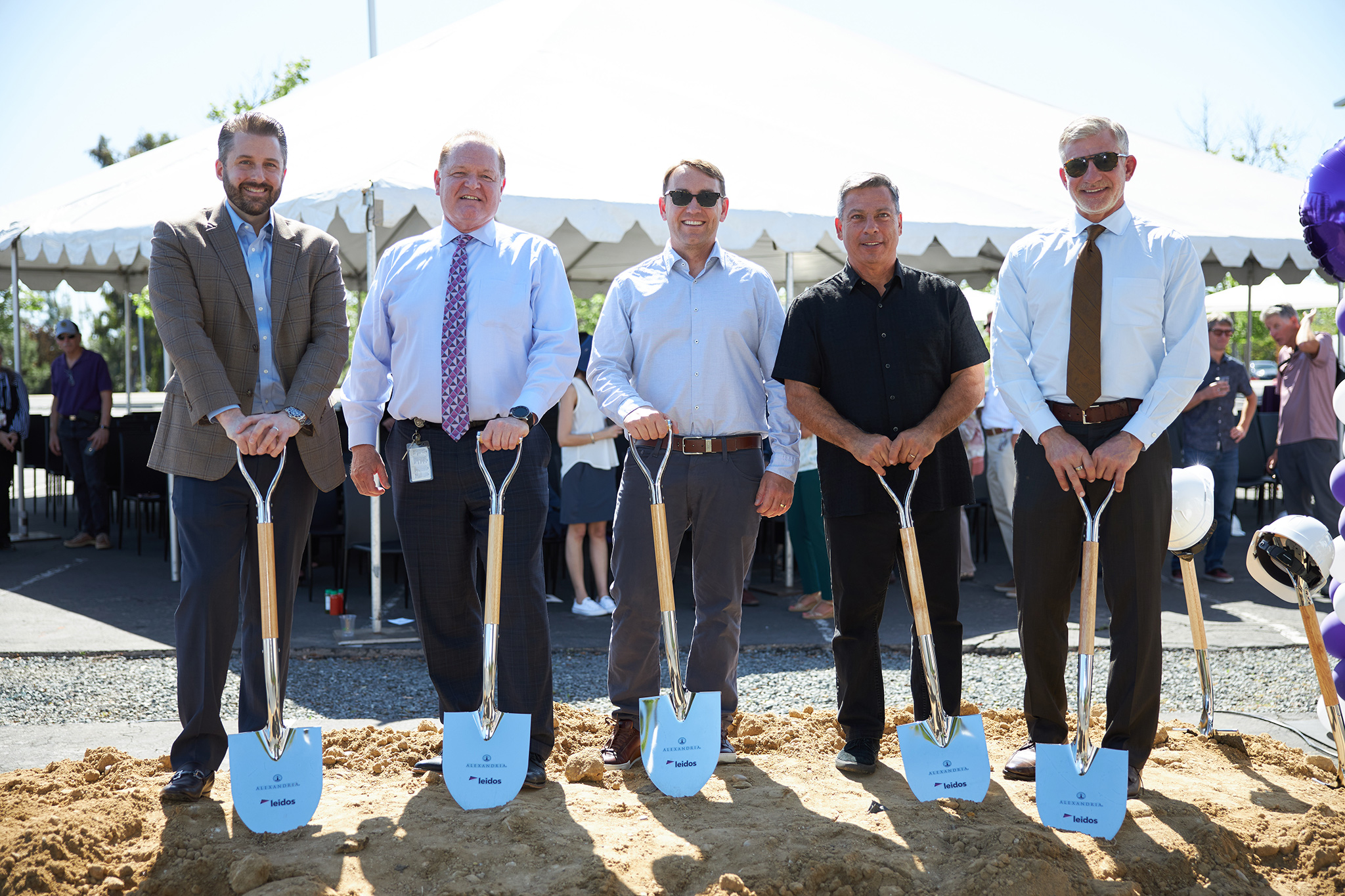 groundbreaking posed group photo