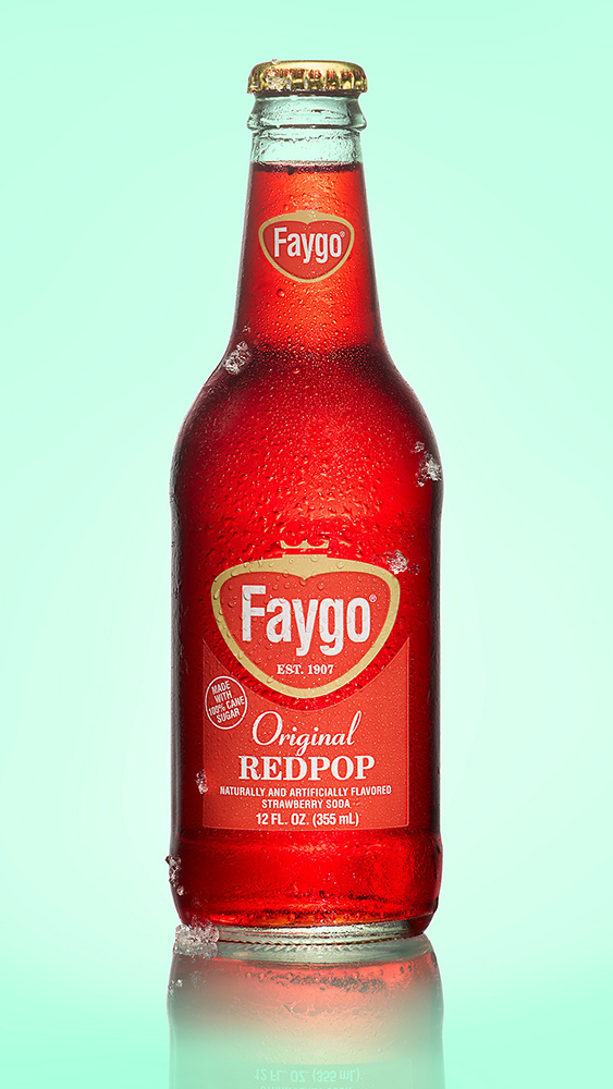 Faygo bottle professional beverage photo.