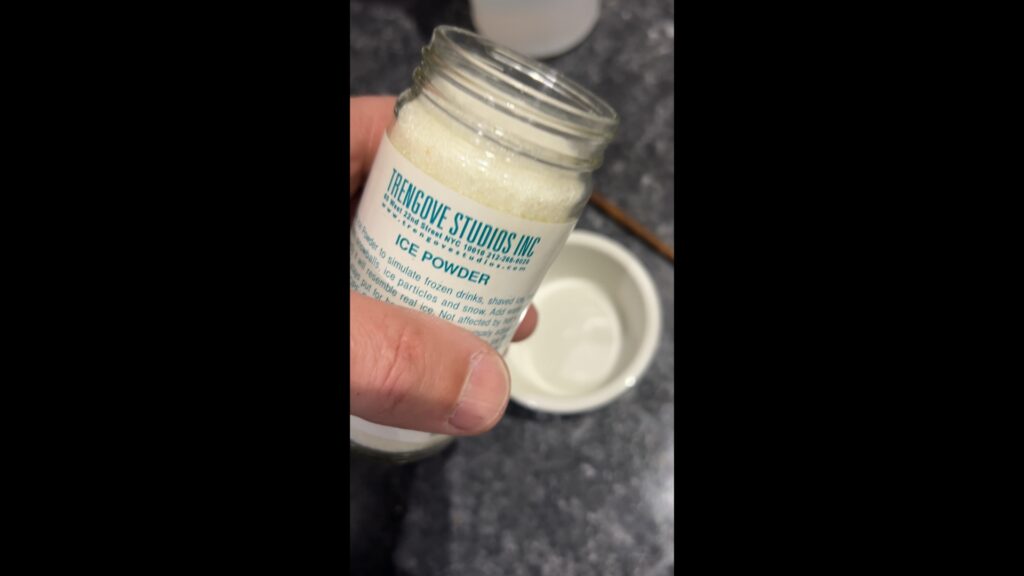 ice powder for studio beverage styling