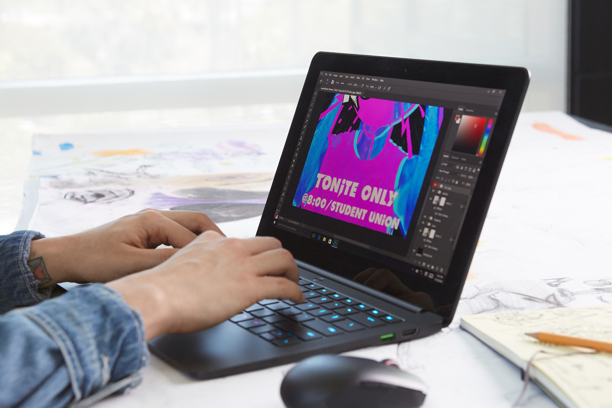 Razer laptop use case product shot, San Diego